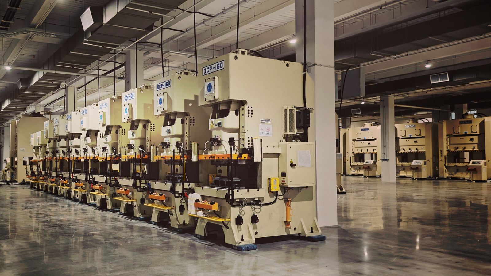 Industrial manufacturing facility interior