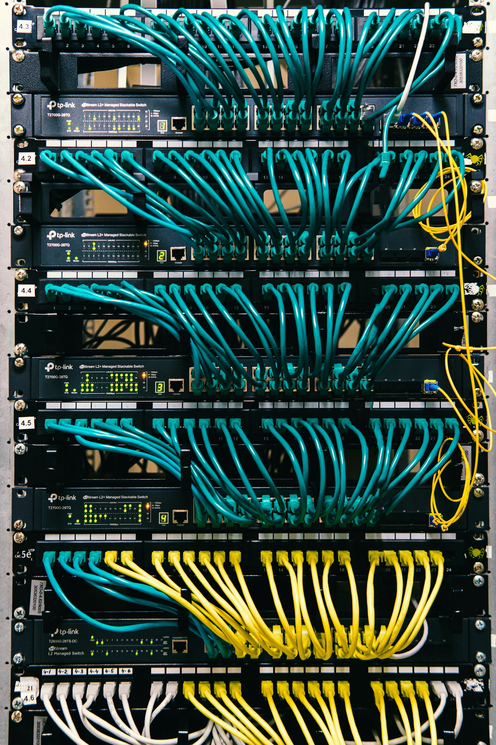 Structured cabling and network rack termination